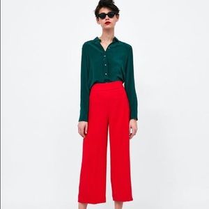 Red ZARA cuolottes ❤️